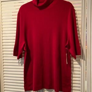 BNWT Gorgeous Red Elbow Sleeve Coldwater Creek Sweater. Sweat for all occasions